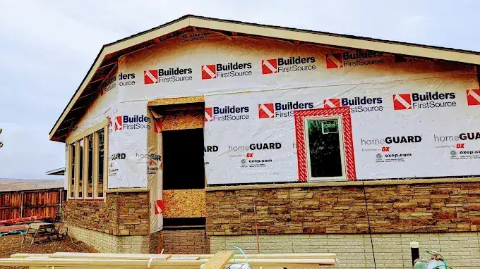 New construction siding and wrap installation by J&V Builders in Moses Lake WA